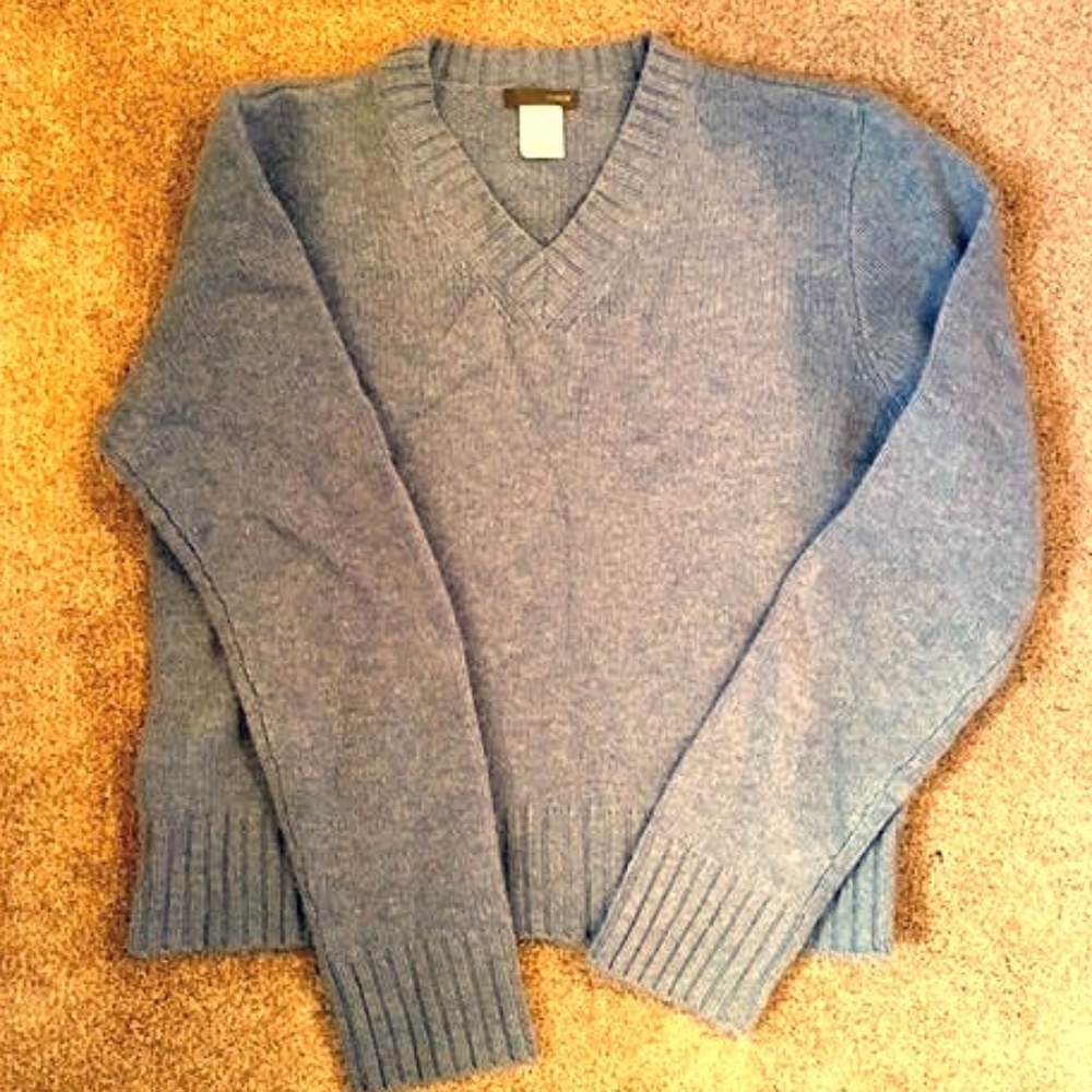 J. Crew Lambswool V-Neck Sweater